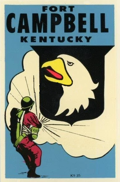 (image for) Kentucky (6) Ft. Campbell, KY Vintage Vacation Stickers